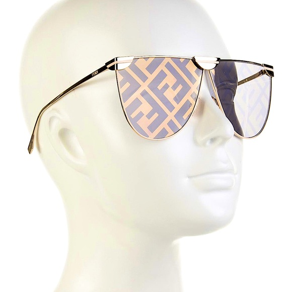 RARE Fendi Glasses With Mirrored Logo In Pink - Picture 4 of 10